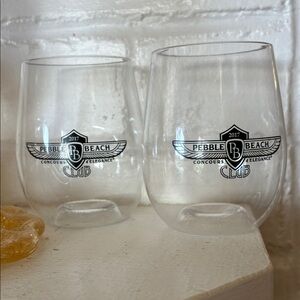 Pebble Beach Concours d’elegance plastic wine cups